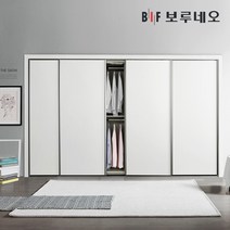 보루네오 330cm 네오 슬라이딩 붙박이장 미닫이 가구 거실 안방 맞춤시공 제작 내부 슬라이드 11자