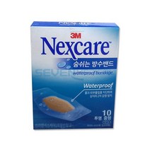 3M 넥스케어 숨쉬는 방수밴드 투명 중형 10매입, 1개