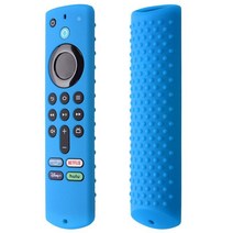 실리콘 커버 세척 가능 보호 케이스 파이어 TV 스틱 4k 맥스 리모컨 액세서리용, 05 Sky Blue
