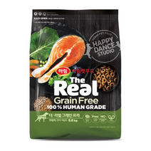 하림펫푸드 더리얼 그레인프리 크런치 어덜트 강아지사료, 5개, 연어
