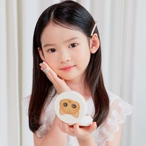 오가베베 무기자차 유아 선팩트 & 스티커set 에어리스 키즈 어린이 아기 선쿠션 선크림 자외선차단제, 2개, 13ml, 고양이