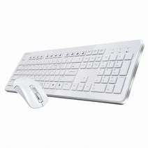 청맥전자 For LG MKS-3000 무선 키보드 마우스 세트 화이트, 선택하세요