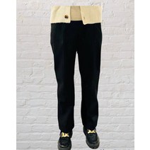 Forte forte 울 팬츠 블랙