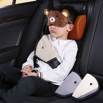어린이 안전벨트 위치조절 패드 벨트쿠션 안전용품, 그레이(1P)