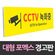 대형 포맥스 안내판 CCTV녹화중 포맥, 상세페이지 참조