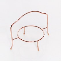 연말 홈파티 디저트 접시 1단 2단 3단 트레이/ 크리스마스 예쁜그릇 케이크스탠드 카페, 옵션1. 1단접시 트레이(핑크골드), 1개