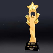 트로피 대회행사 시상식 상패, 캐시미어 충적 골드 8x28