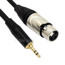 케이블마트 국산 고급형 오디오케이블 젠더 XLR TRS RCA 앰프 믹서기 마이크선, 3m, HA27 ST3.5-캐논/암
