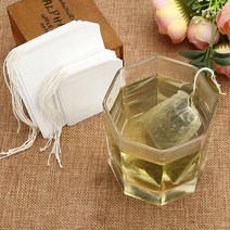여과포 공조기 필터 일회용 티백 필터 백 5x7CM 스트링이 있는 차 주입기용 건강한 음식 등급 패브릭 빈, 01 5X7CM