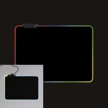 LED 게이밍 마우스패드 35x25cm 블랙 마우스패드파는곳 게임용마우스패드 데스크매트제작 마우스장패드제작 게이