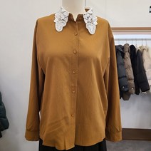 [미엘로] 레이스카라넥 기본핏블라우스 MH32BL524