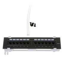 네트워크 도구 키트 12 포트 CAT6 패치 패널 RJ45 네트워킹 벽 마운트 랙 마운트