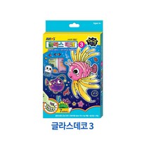 7색 야광 스티커물감 아모스 글라스데코 미술놀이 3번 467735EA, 쿠팡@ 본상품선택