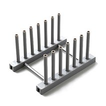 식기건조대 플라스틱 냄비 뚜껑 주최자 이동식 주방 Bakeware 식기 스토리지 홀더 커팅 보드 드레인 랙 악, 01 Grey