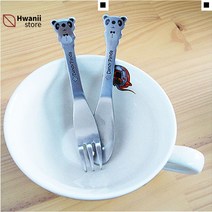 피크닉용품 자주사용 편안한분위기 동물티스푼 과일티포크, 티포크