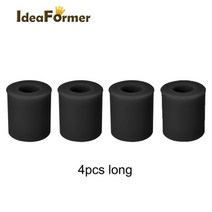 3d 프린터 프린트 부품 12set 히트 베드 실리콘 레벨링 컬럼 마운트 높이 1618mm cr-10ender 3 시리즈 용 내열성 실리콘 버퍼, 1 세트, 검은색 4개 길이