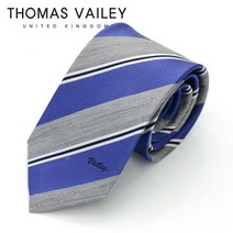 [토마스베일리] [THOMAS VAILEY] 세미세븐폴더 실크 넥타이 베일리 새틴 그레이