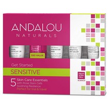 Andalou Naturals 겟 스타티드 센세티브 5종 스킨 케어 에센셜스, 1개
