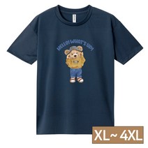 빅사이즈 [쿨론티 네이비 40종] 베르디베어 남자 여자 반팔 티셔츠 L~4XL