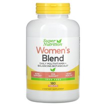 Super Nutrition Womens Blend 철분 무함유 180정, 1개