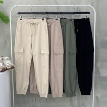 행복여 [가을신상무배]바인 양 카고 포켓 밴딩 스판 조거 팬츠