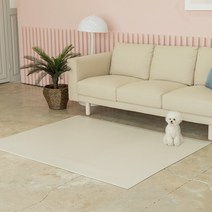 휘슬펫 러그매트 5종 디자인 모음 강아지매트, 크리미 베이지 1P