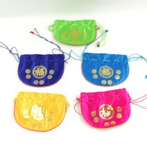 금박 복주머니-소 동전지갑 외국인선물 전통공예품 해외여행 기념품 판촉물 복주머니 돐