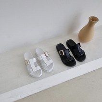 역삼힐 / (역삼힐) 모트 벨트 스트랩 통굽슬리퍼(4cm)