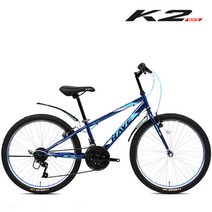 케이투바이크 K2BIKE 학생용 24인치 MTB자전거 KMT24GS 21단 완조립, KMT24GS(레이브) 매트블랙 조립+사은품C