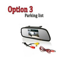 지게차후방감지기 굴삭기 후방경보기 5 인치 자동차 미러 모니터 시각 주차 레이더 시스템 비비 알람 8 센서 전면 카메라 IR 후면 보기 세트 지원, Car Mirror Monitor+Red Sensors