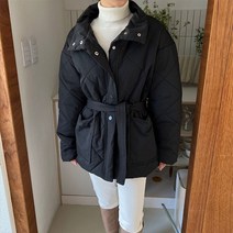 [썬데이베스트/무배] 댄디누빔패딩 하프패딩 하이넥패딩 벨트패딩 겨울패딩 (2color)