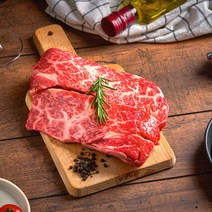 미트마블 호주 와규 등심 척아이롤 호주산 소고기 구이용 300g 500g 척아이롤 스테이크 호주 산 척아이롤 블랙 앵거스 스테이크 소등심 소등심구이용 수입 꽃등심 스테이크용소고기, 등심 500g 스테이크용 (두께 2cm이상)