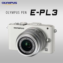 [PEN] 올림푸스 정품 E-PL3+14-42mm KIT [8GB+가방+UV필터 증정] 미러리스 k, 화이트