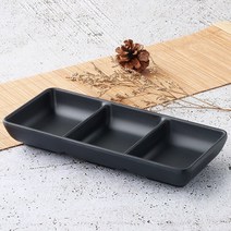 먹토 멜라민그릇 특직3구 종지 업소용 식당 3칸 간장 초장 소스볼 접시