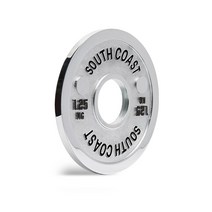 사우스코스트바벨 파워리프팅 대회용 역도 초정밀 주물 중량원판 1.25Kg X 2, 2개