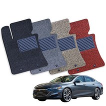 말리부 전차종 확장형 코일매트 카매트 풀세트 CK, 그레이 테두리마감, 올뉴말리부 (16년5월-18년)