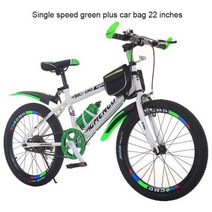 어린이 자전거 산악 610 세 남아 및 여아 적용 가능한 탄소강 프레임 2023 인치, green 22 inches