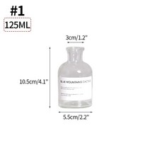 꽃병 화병 세라믹 오브제 도자기 모던 북유럽 동그란 유리 투명 수경 유리 병 꽃 장식, s6 유리 꽃병