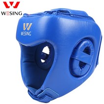 boxing glove Wesing 산다 복싱 헤드 기어 및 장갑 가드 세트 새로운 권투 훈련 장비, 02 blue_01 S