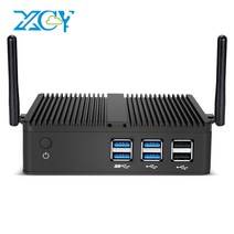 컴퓨터 미니 PC 소형 피씨 게임용 휴대용 가정 xcy 팬리스 pc 인텔 코어 i7, 인텔 코어 i5-4200y, 8g 램 128g ssd 와이파이