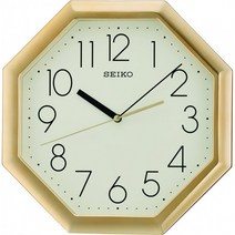 Seiko 팔각 벽시계 금 30.2 x 5.1 x 29.8 cm 금 30.2 x 5.1 x 29.8 cm, 단일옵션