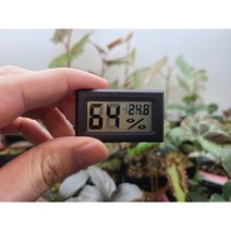 사육장 소형 온습도계 ( 파충류 온습도계 습도계 온도계 ), 검정