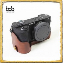 bob 소니 A6500호환 카메라 가죽 속사케이스, 소니A6500, 블랙