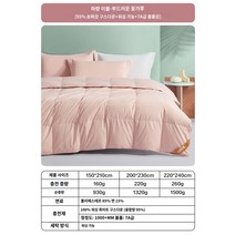 bbmarket 오리털이불 호텔침구 구스다운 거위털 워셔블 95 화이트 거위털 봄 가을 퀼트 다운 사계절 퀼트 코어 더블 두꺼운 따뜻한 겨울 유니버설 퀼트, 150X210CM, Q.여름 퀼트 95% 송화강 화이트 구스 다운  워셔블