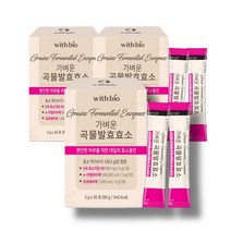 곡물발효 효소 역가수치 탄수화물 단백질 분해 아밀라제 분말 가루 30포 x 3개, 1개