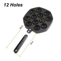 붕어빵 12 홀 알루미늄 합금 takoyaki pan takoyaki maker 18, 12홀