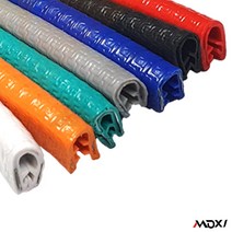 MOXI 오토바이 자동차 윈드스크린 몰딩 도어몰딩 앵글 10cm단위, 노랑10cm