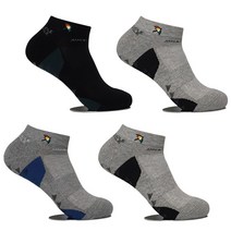 아놀드파마 남성용 스포츠 등산 쿠션 기능성 면 세침 양말 4족 단목 논슬립 헬스 런닝 요가 사이클 골프 테니스 농구 배드민턴 삭스 AP5813, AP5813_4켤레 랜덤