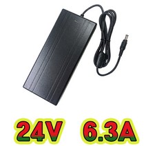 순흥전기 어댑터 24V 6.3A 접지형(INLET) SMPS 6300mA 어댑터 아답터 직류전원장치, 24V 6.3A 어댑터+전원선 AC코드