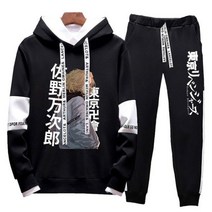 일본 애니메이션 후드와 조깅 바지 가을 가장 인기있는 Tracksuit 남성/여성 데일리 캐주얼 스포츠 조깅 슈트